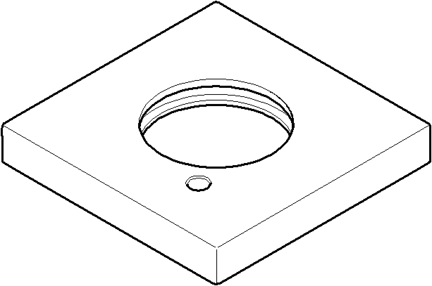Dornbracht Rosette eckig, Spender-ec 082797503-00 chrom