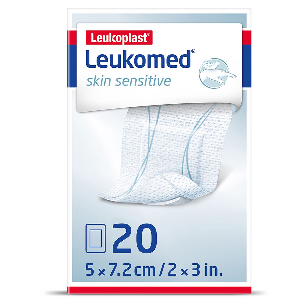 Leukomed skin sensitive steril 5x7,2 cm 20 St Pflaster
