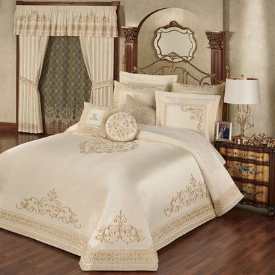Touch of Class Versailles Grande Bedspread Set Pearl, Queen, Pearl