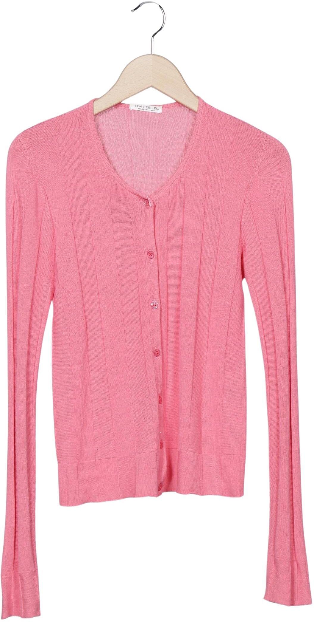 SEM PER LEI Damen Strickjacke, Pink, Gr. S, kein / Etikett - Second Hand