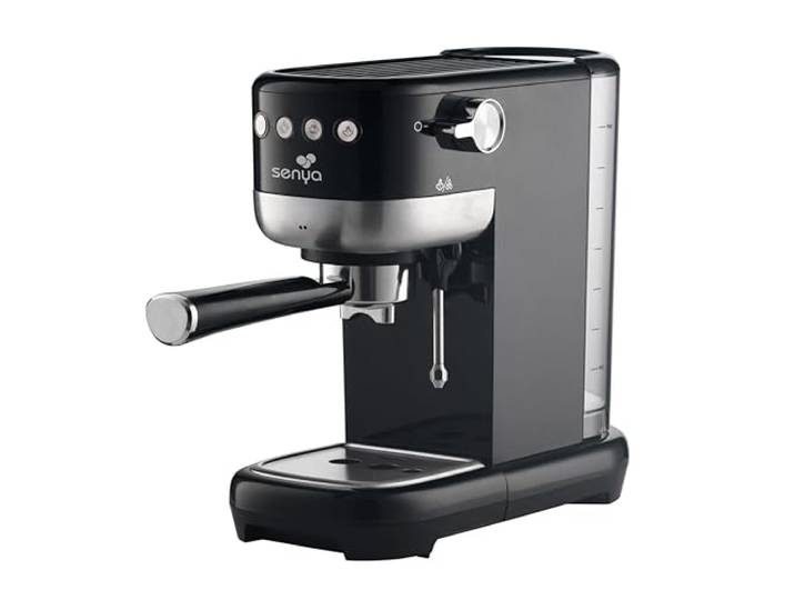 Senya Tasty Coffee Kaffeemaschine 20 bar, Espresso- und Cappuccino-Kaffeemaschine 1300 W, Thermoblock, Milchaufschäumer, automatische Abschaltung