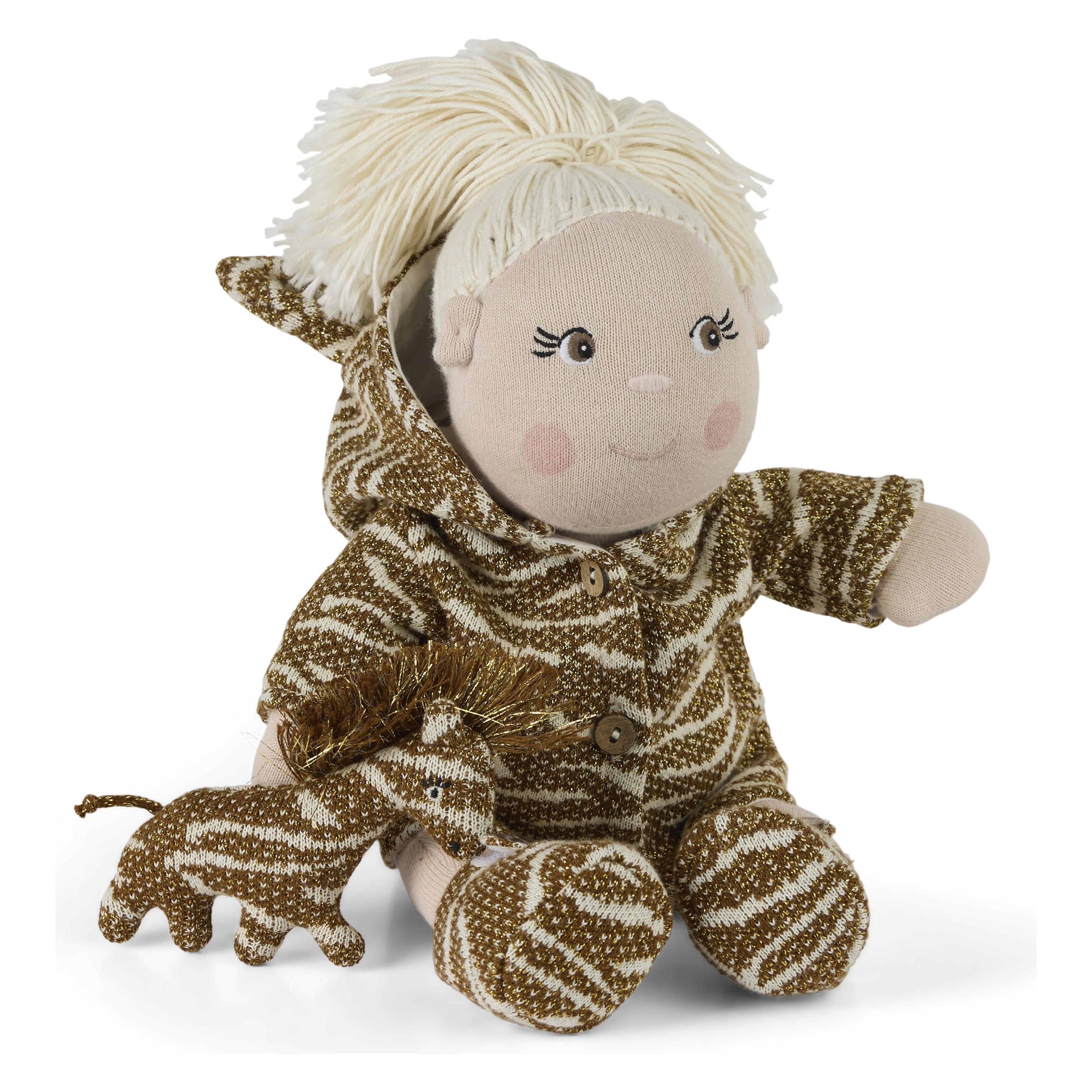 Smallstuff - Doll clothing, zebra coat with shoes and pet (40010-49)