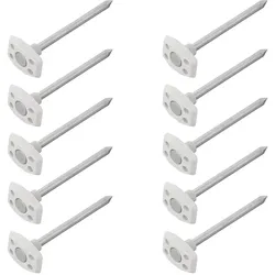 Set mit zehn ProPlus Heringen für Zeltunterlagen 361736V01, Metallheringe für Campingmatten, 10 cm