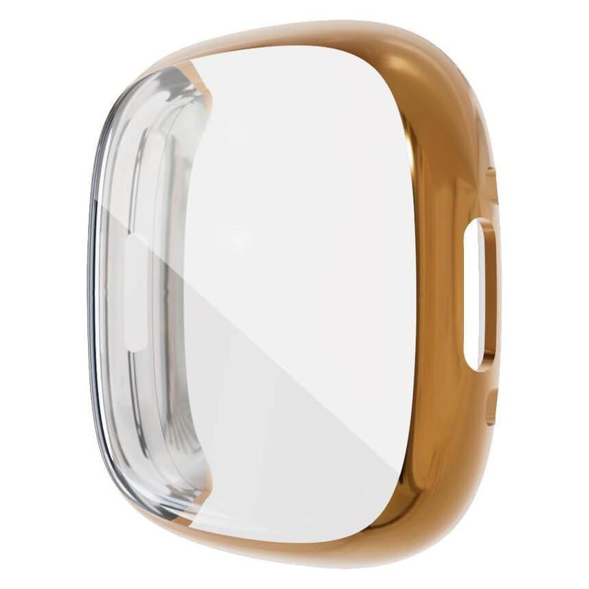 Cover-Discount Fitbit Versa 4 / Fitbit Sense 2 - Gummi Schutz Case gold (EDA003615501C)