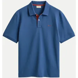 Piqué Poloshirt Blau S