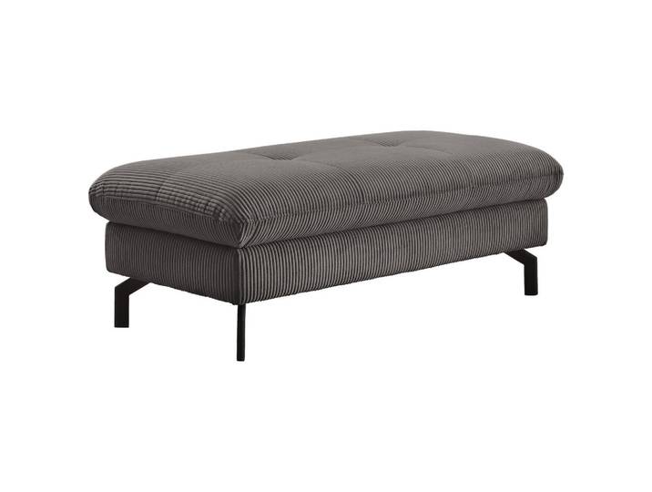 Carryhome Hocker, Anthrazit, Metall, rechteckig, 132x45x68 cm, Goldenes M, Made in EU, Fußauswahl, Stoffauswahl, Wohnzimmer, Hocker, Sitzhocker