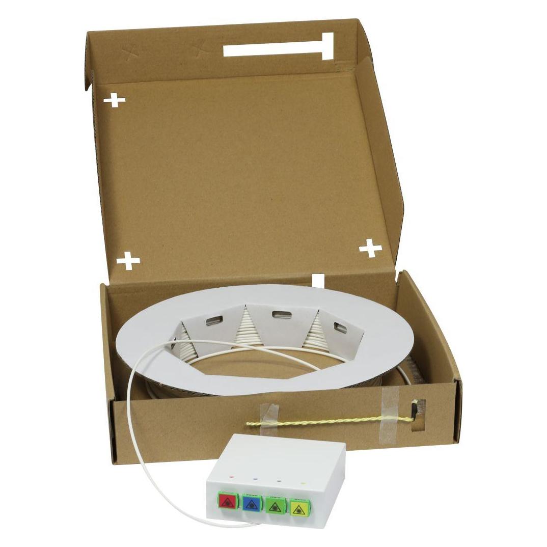 Synergy 21 FTTH Compact Box vorkonfektioniert, 4xSCAPC - open End, 40m, 9125u, G,657,A2, 4- (S215577V2.40m)