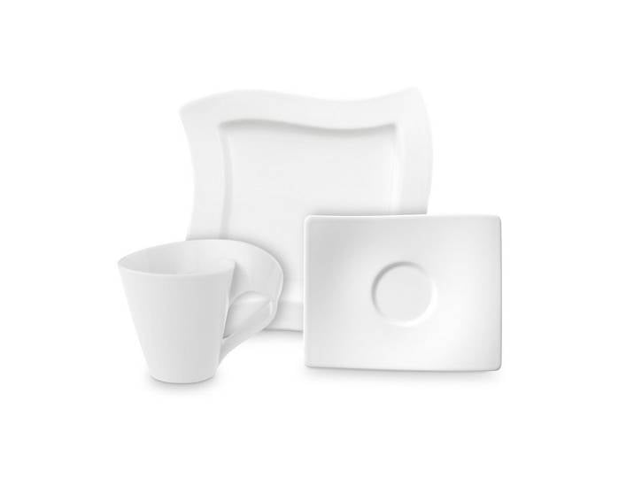 Villeroy & Boch Kaffeeservice NewWave Kaffee Set 12-tlg. (12-tlg), 4 Personen, Porzellan