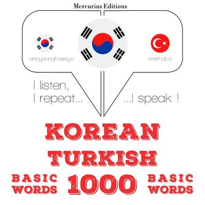 1000 essential words in Turkish - JM Gardner, Audio, 9782821138513