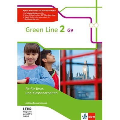 Green Line 2 G9. Fit für Tests und Klassenarbeiten mit Lösungsheft und Mediensammlung. Neue Ausgabe, Set von , Klett Schulbuchverlag,
