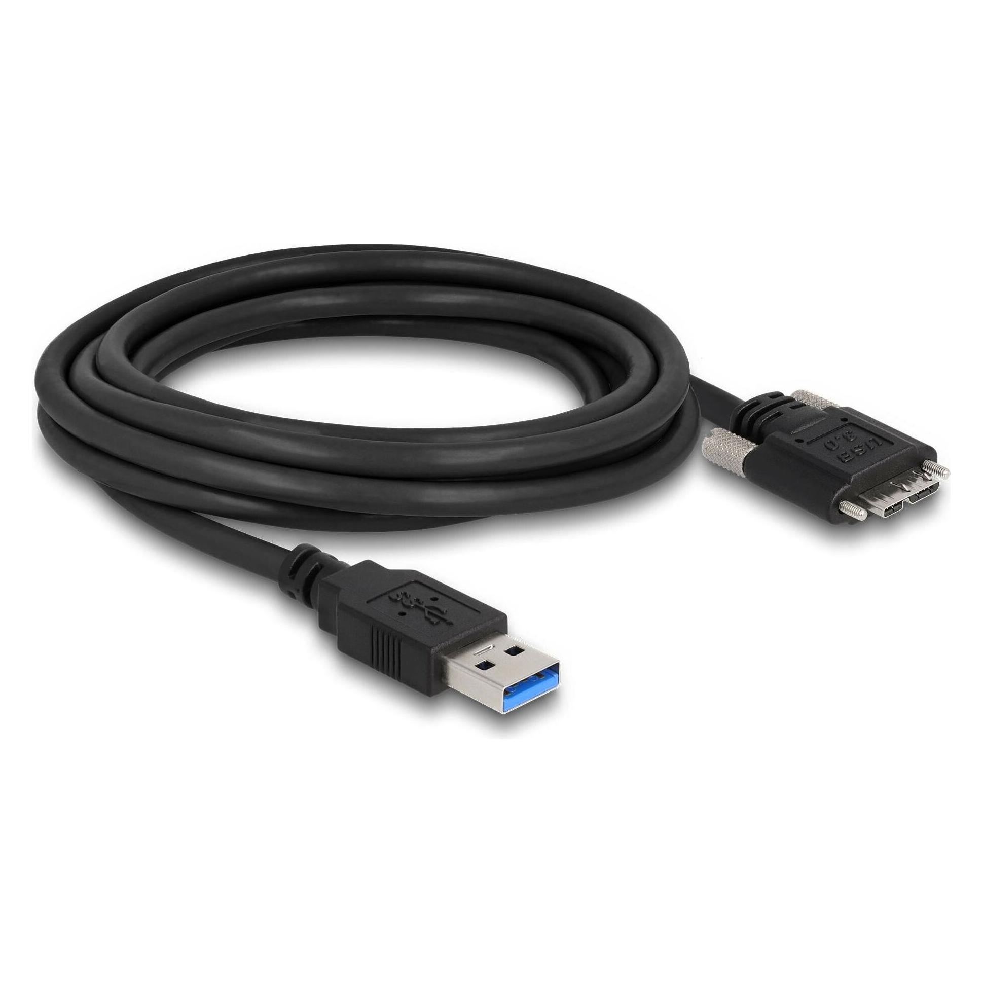 Delock USB 3.0-Kabel USB A - Micro-USB B 3 m (3 m, USB 3.2 Gen 1) (87801)