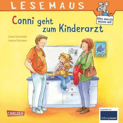 LESEMAUS 132: Conni geht zum Kinderarzt, Taschenbuch von Liane Schneider, Carlsen, 978-3-551-08032-5