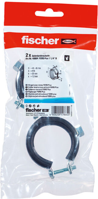 fischer articulated pipe clamp FGRS Plus 1 1/4