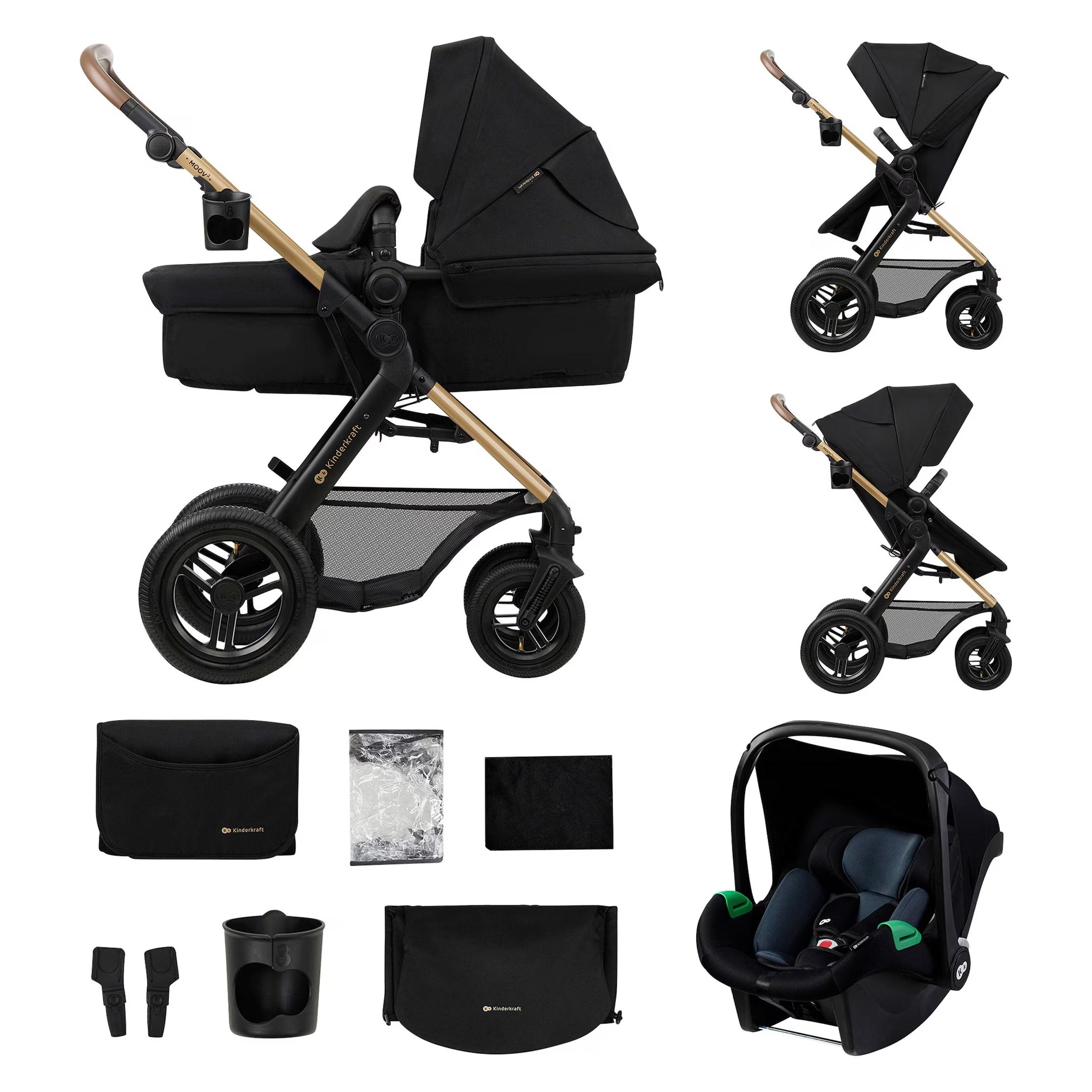 KinderKraft Moov 2 Air 3in1 (0 Monate - 4 Jahre) (KSMOOV02BLK0000)