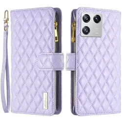 Binfen Color Xiaomi 13 - BINFEN Brieftaschen Hülle violett (Xiaomi 13), Smartphone Hülle, Violett