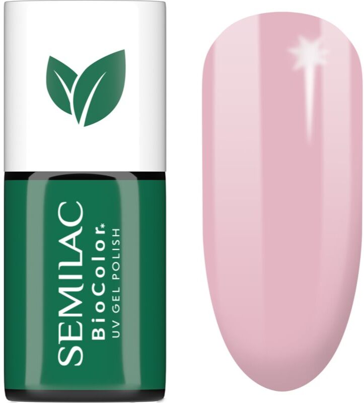 Semilac UV Hybrid BioColor gel nail polish for UV/LED hardening shade 728 Pink Sunrise 7 ml