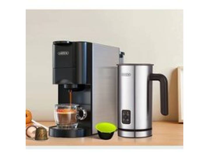 Machine à Café 5 en 1 – 19Bar Pompe – 1000ml Réservoir – Compatible Toutes Capsules & Café Moulu – 2 Tailles Tasse + Mode Ice Coffee