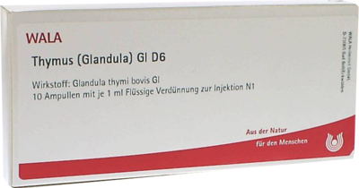WALA Heilmittel GmbH THYMUS GLANDULA GL D 6 Ampullen 10X1 ml 02829576