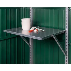 Hörmann Klapptisch inkl. Regalhalterset lang für Gerätehaus EcoStar/Premiumline