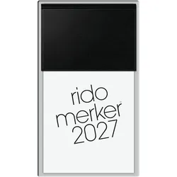 Rido, Agenda, Tagesblock 2027 schwarz (1 Tag / 1 Seite)
