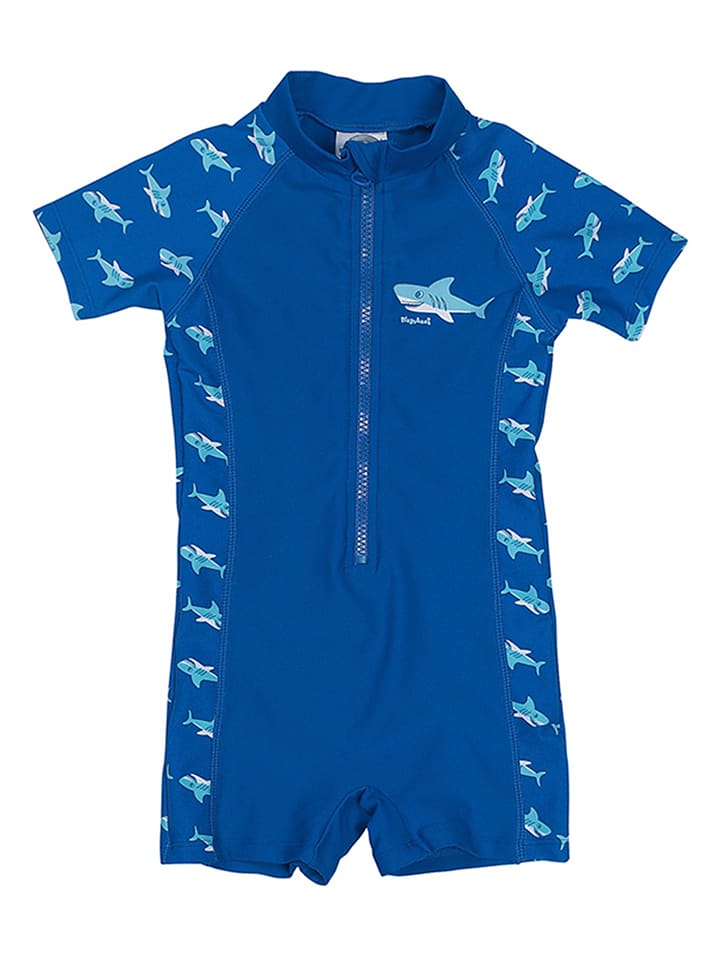 Playshoes Badeanzug "Hai" in Blau - 98/104