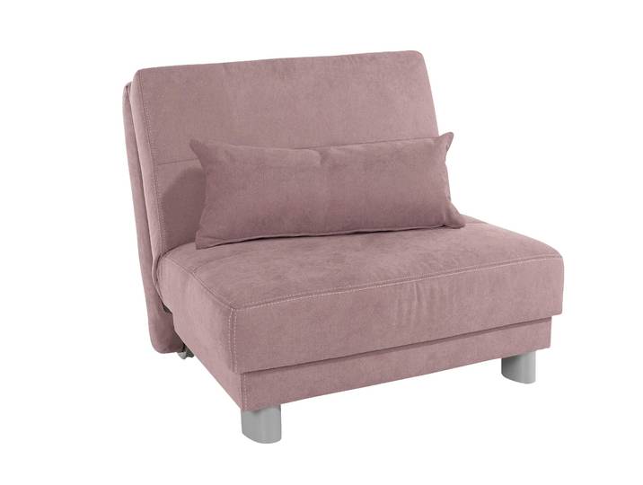 Schlafsofa HOME AFFAIRE Gina , rosa (flamingo), B:80cm H:86cm T:195cm, Sofas, Schlafsofa, mit einem Handgriff vom Sofa zum Bett