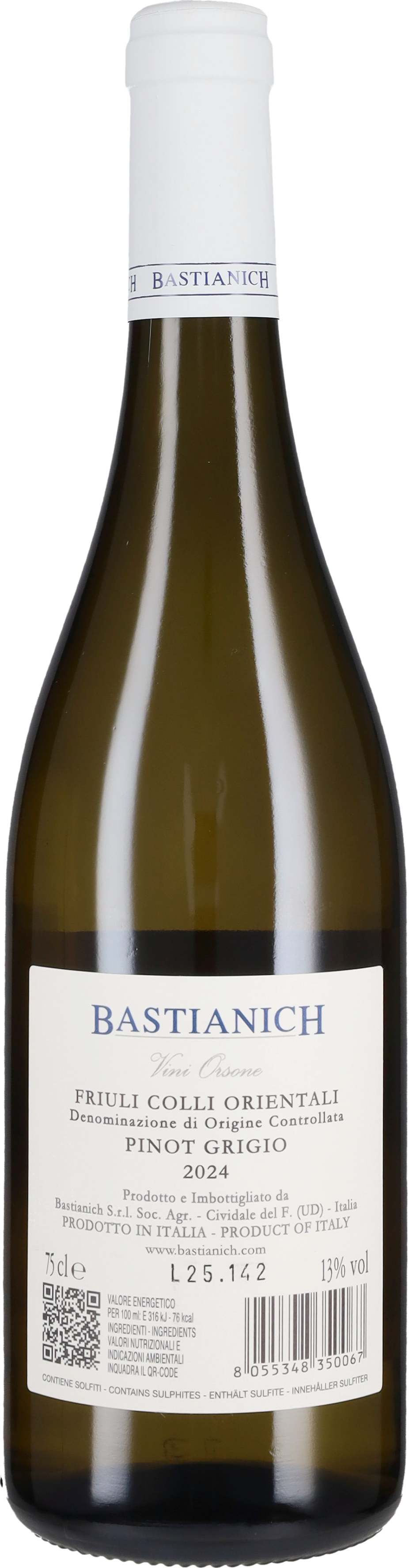 Pinot Grigio Bastianich 2025