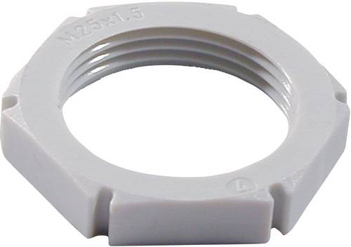 Wiska 10061783 EMUG M25 RAL 9005 Gegenmutter M25 Polyamid Schwarz
