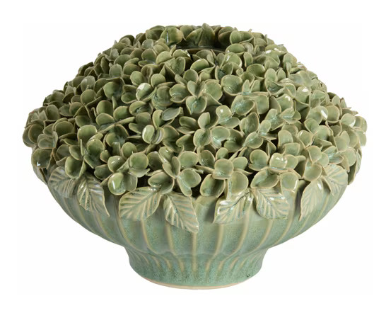 Light & Living Vaas Lirien Keramiek, Mintgroen, Hoogte: 23 cm, Rond