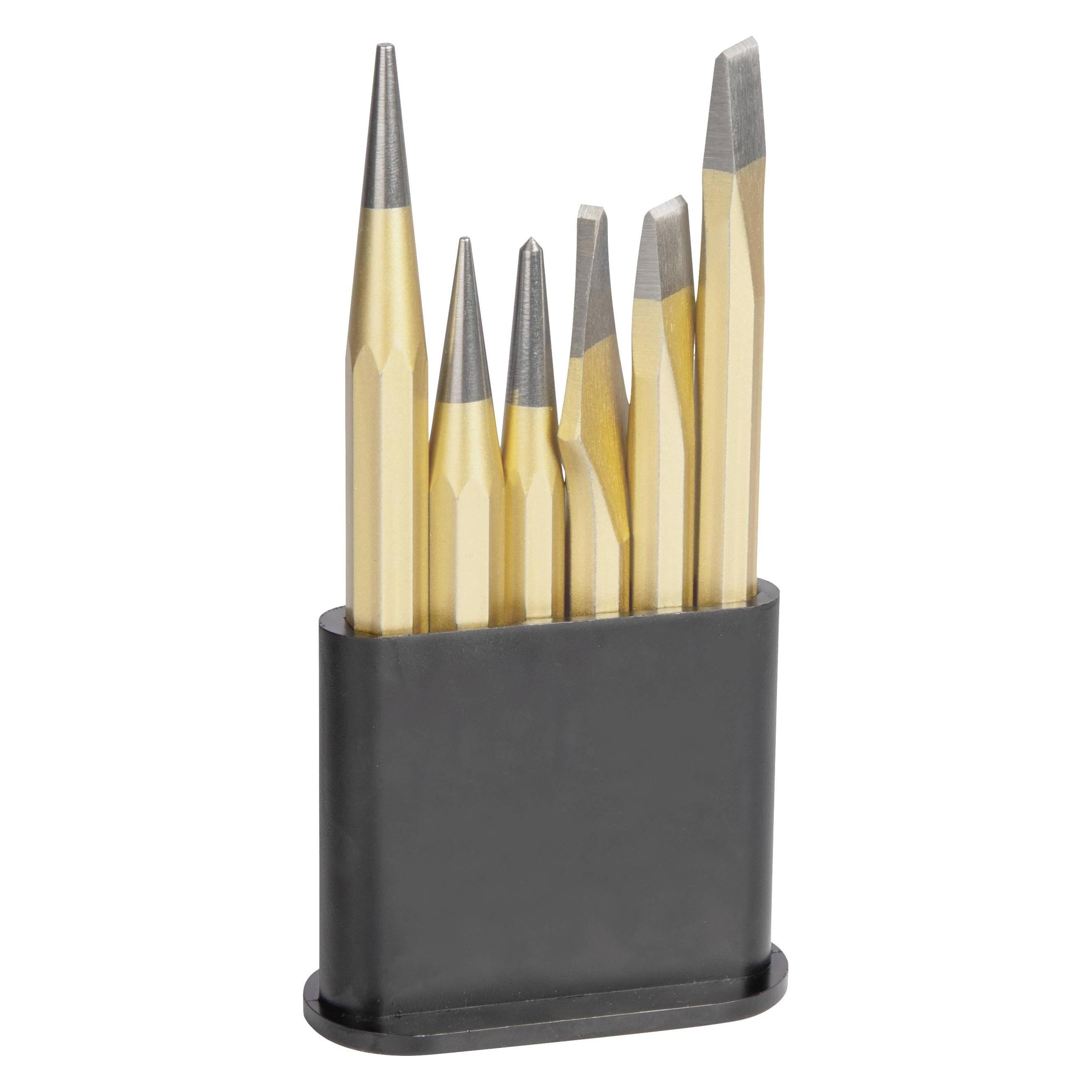 Rennsteig Werkzeuge R421 000 09 Werkzeugsatz im Kunststoffhalter Meissel-Set 6tei (R421 000 09)
