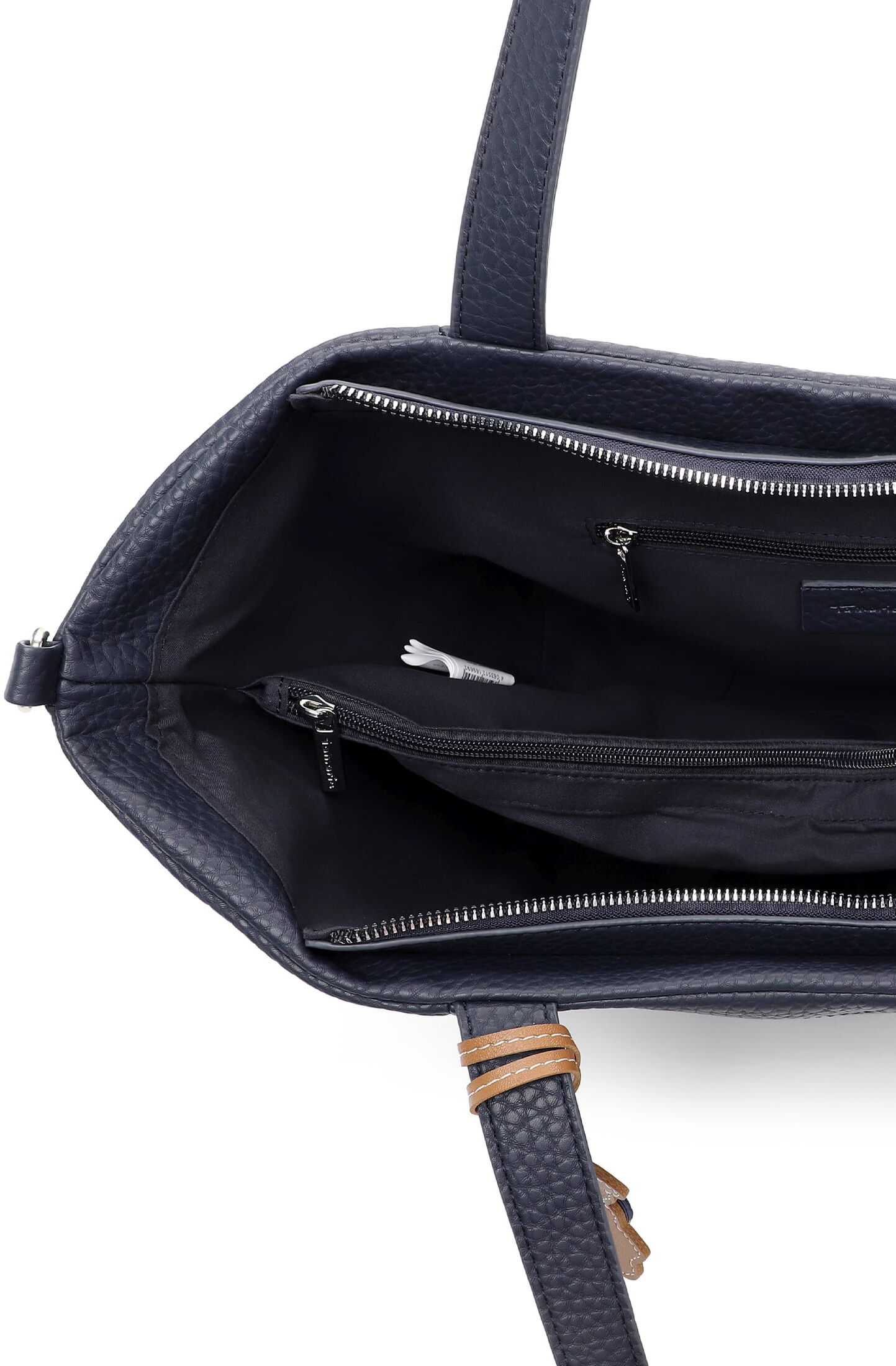 Shopper TAMARIS "Shopper TAS Katrina", Damen, Gr. B/H/T: 52cm x 29cm x 12cm 0, blau (blau 500), Polyester, Taschen Shopper