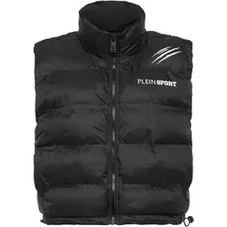 PLEIN SPORT Daunenweste SCRATCH, Größe XS in Schwarz 02