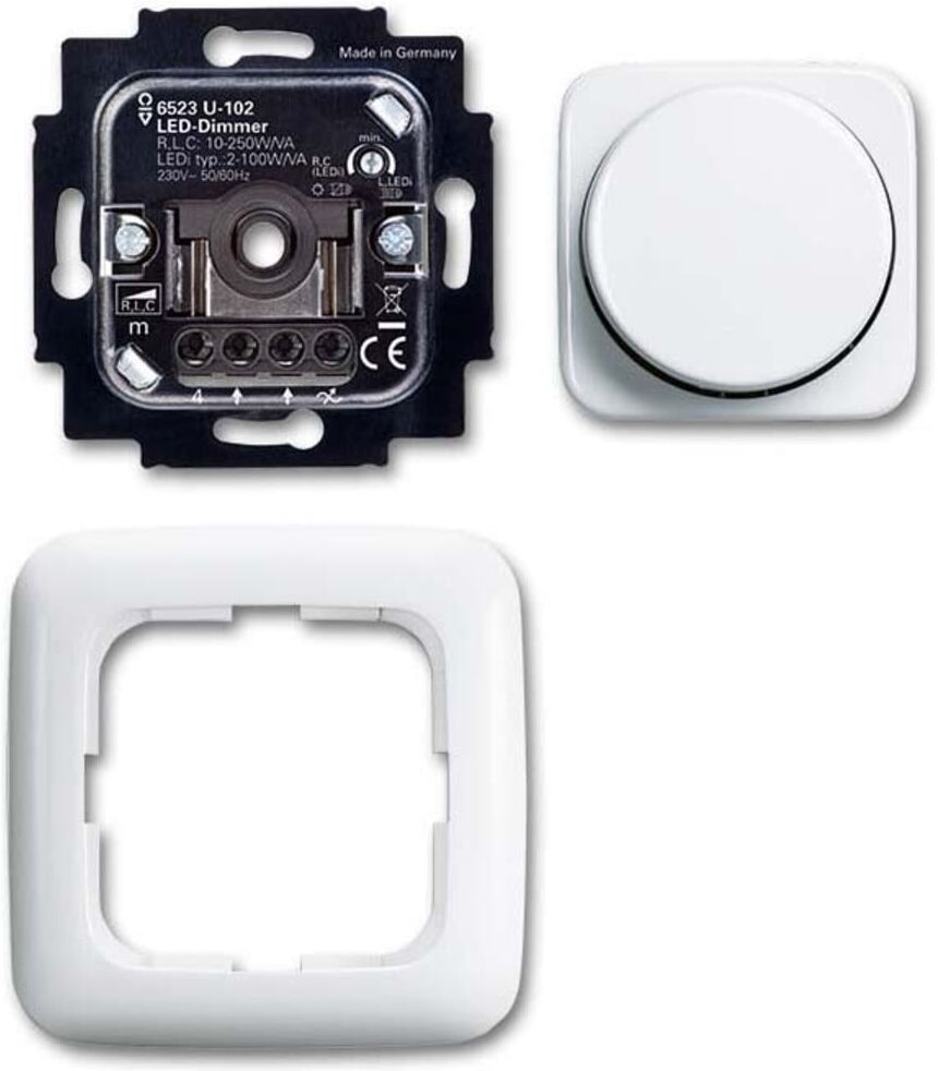 Busch-Jaeger Drehdimmer UP alpinweiß 6523 UJ-214-102 (2CKA006512A0348)