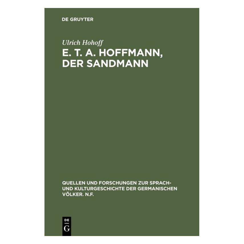 De Gruyter E. T. A. Hoffmann, Der Sandmann (Deutsch, Hardcover, Ulrich Hohoff) (7745709)