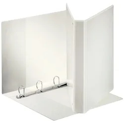 Esselte Känguru-Mappe, Plus, DIN A4 Maxi, 4 D-Ringe, 25 mm, weiß.
