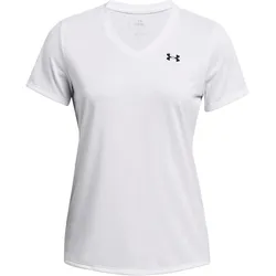 Under Armour, Damen, Sportshirt, Tech™ V-Neck Short Sleeve White Woman (M), Weiss