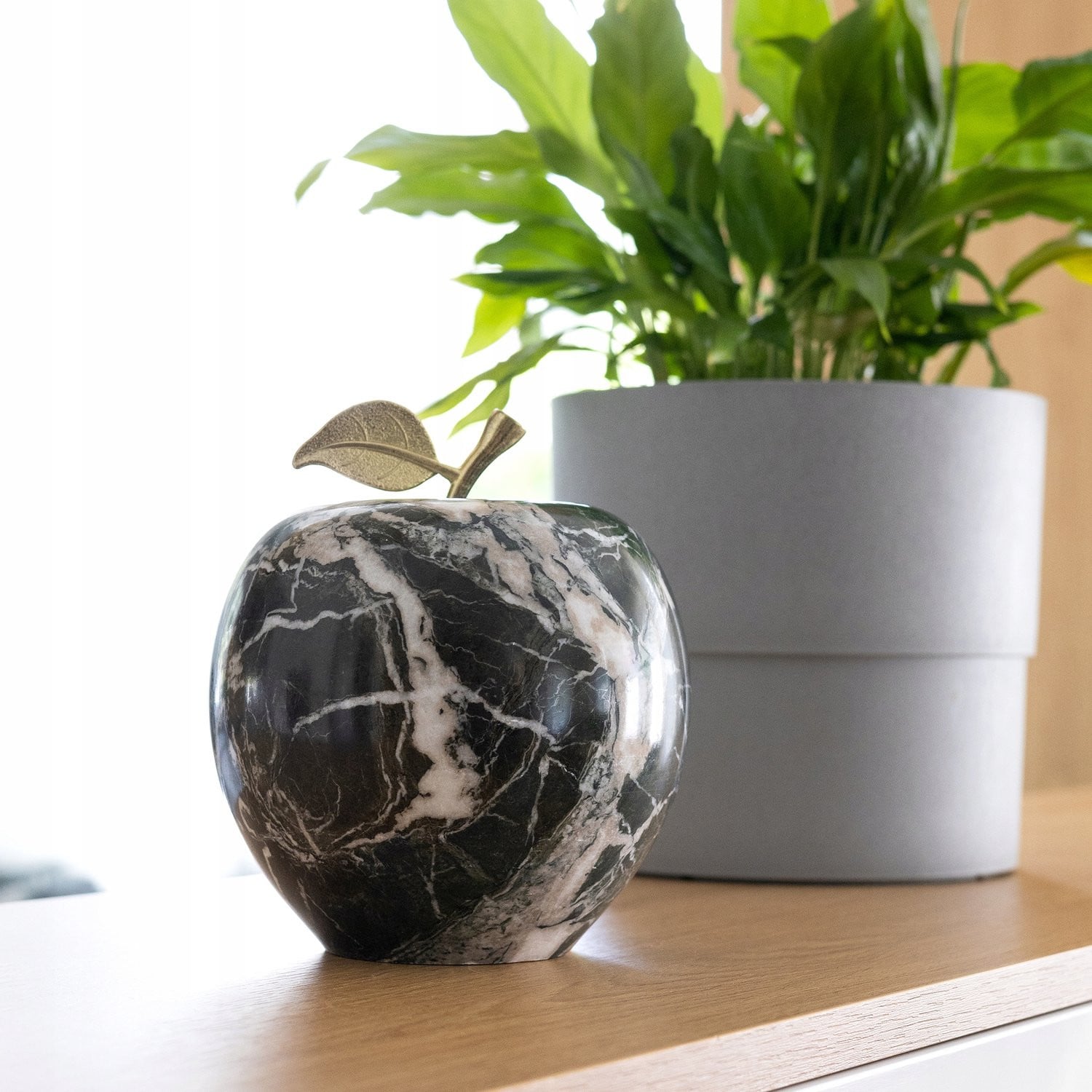 Luxe Marmere Appel Decoratie - 5kg - Uniek Handgemaakt