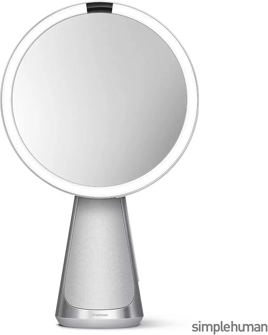 simplehuman ST3044 20cm Sensor Mirror Hi-Fi, Premium Sound and Alexa,, New