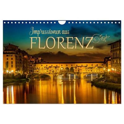 Impressionen aus FLORENZ (Wandkalender 2027 DIN A4 quer), CALVENDO Monatskalender