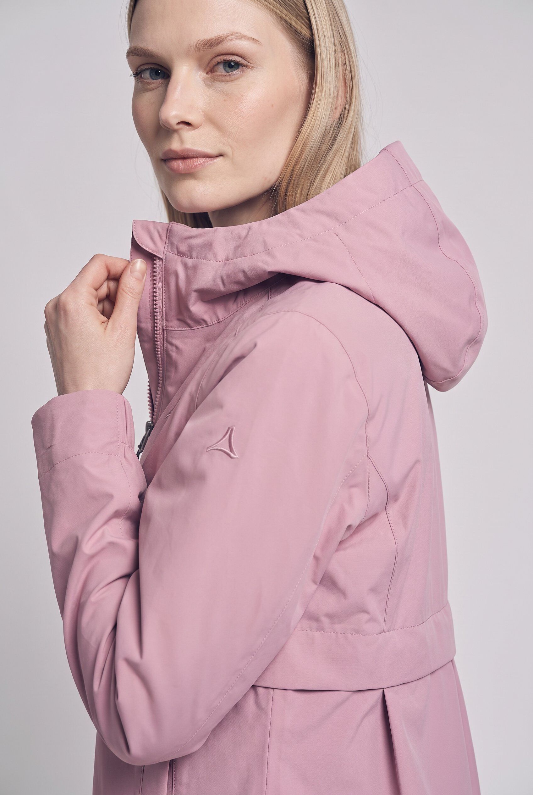 Regenjacke SCHÖFFEL "Jacket Style Bohorok WMS", Damen, Gr. 48, rosa (pearly afterglow), Obermaterial: 100% Polyester, Jacken Regenjacke, Übergangsjacke mit wasserdichter Membran (10.000 mm Wassersäule) pearly afterglow 48