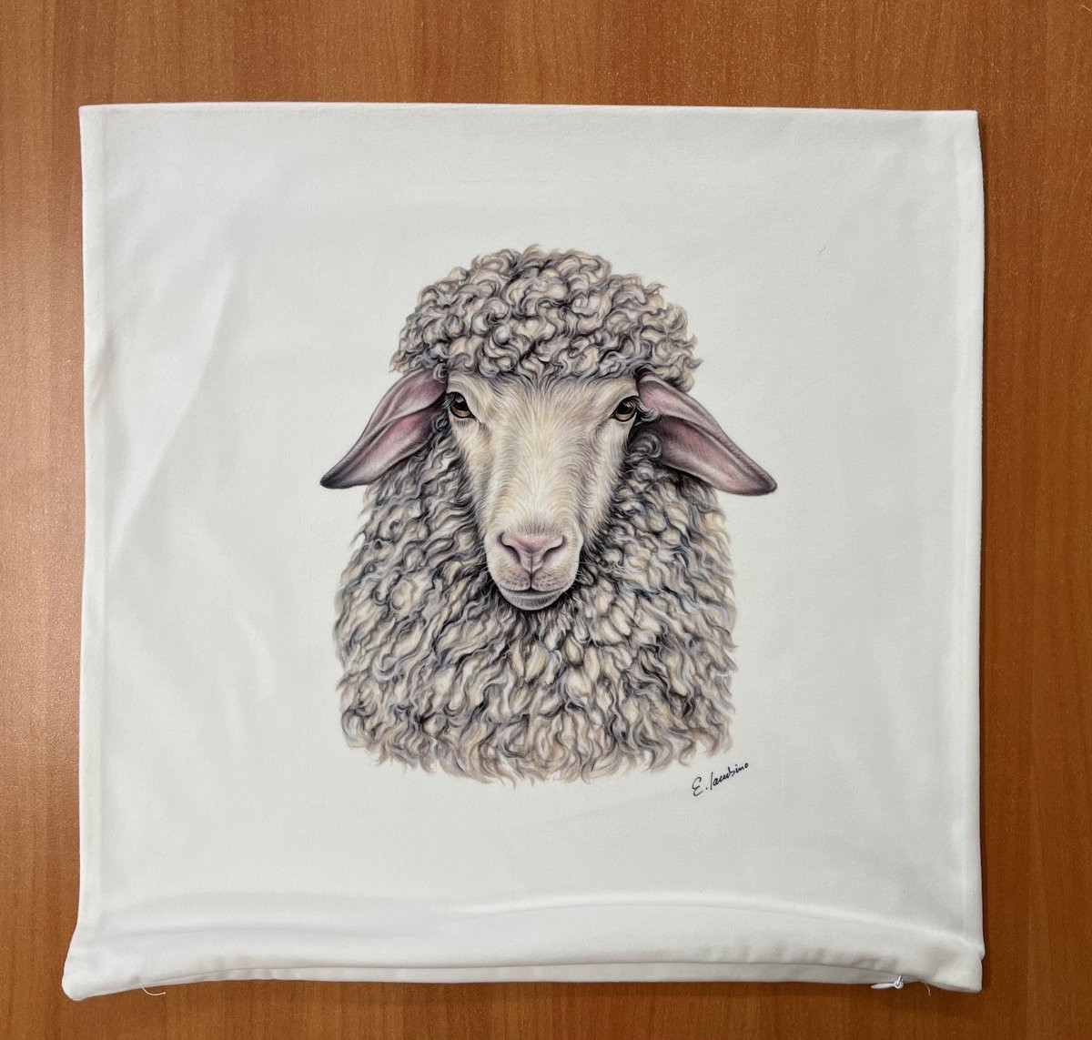 Mariele World Pluche Kussen Schaap Wit