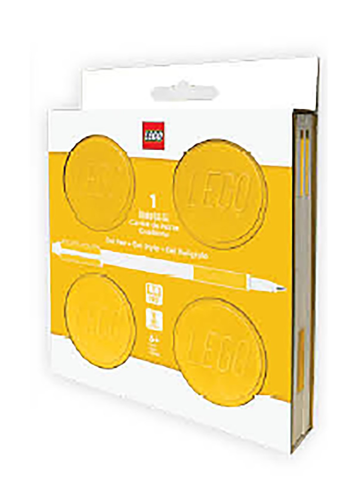 Euromic LEGO Locking Notebook w/Gel Pen (box) 192p YELLOW