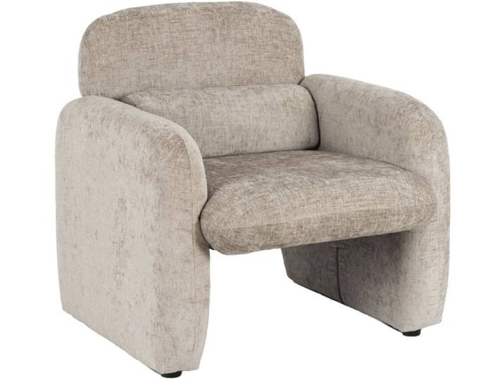 Fauteuil en tissu beige
