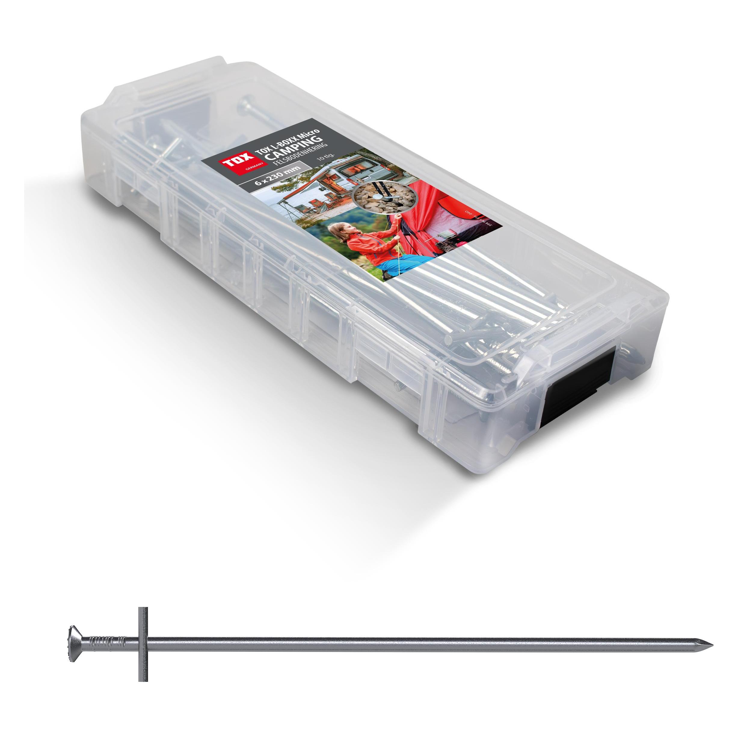 Tox L-Boxx Micro Camping Felsbodenhering 6x230 mm (10 Stk.) (10 Stk.) (46902353)