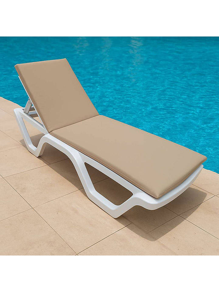 FLORIANE GARDEN Sonnenliegenkissen in Beige - onesize