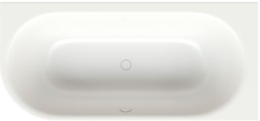 Bette BetteLux Oval Silhouette Badewanne 3436-440CELVS snow, 185x85x45cm