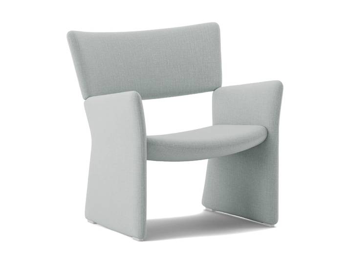 Massproductions Crown Easy Chair Sessel Linara 253 Swedish Grey