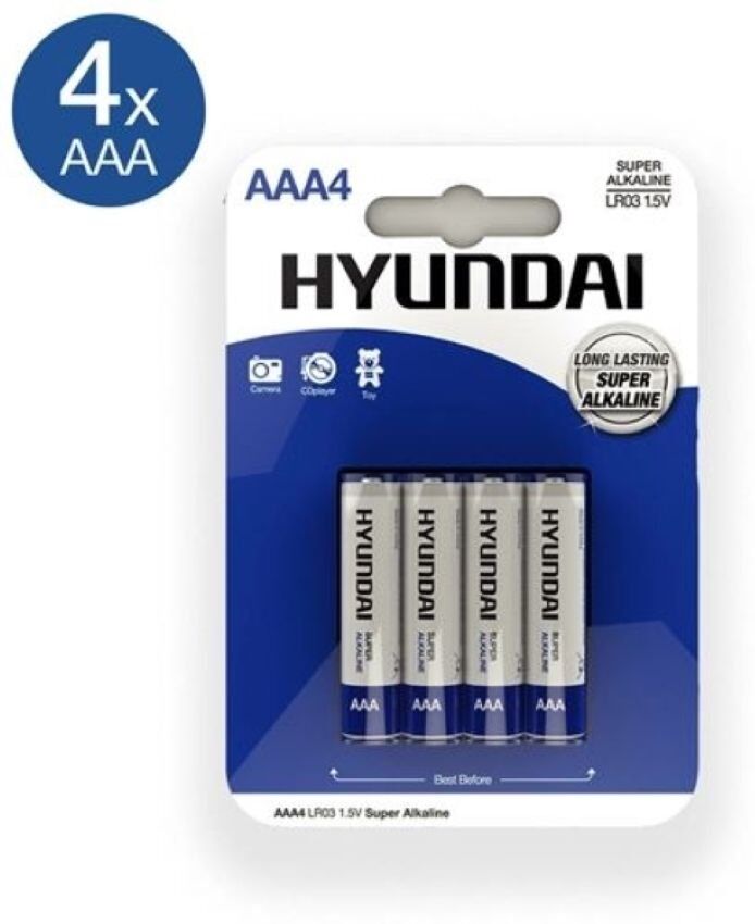 Panasonic Piles AAA Hyundai - 4 pièces