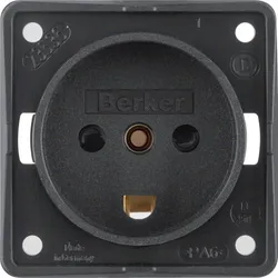 Berker 9627205 Steckdose mit SK mit EBS Dänemark ITG sw