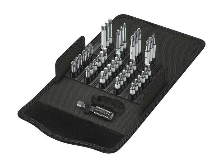 Bit-Set WERA Bit-Safe 43 Universal , schwarz, Edelstahl, Bits, Bit-Set